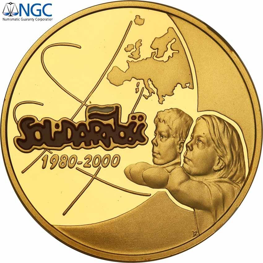 III RP. 200 złotych 2000 Solidarność NGC PR69 ULTRA CAMEO